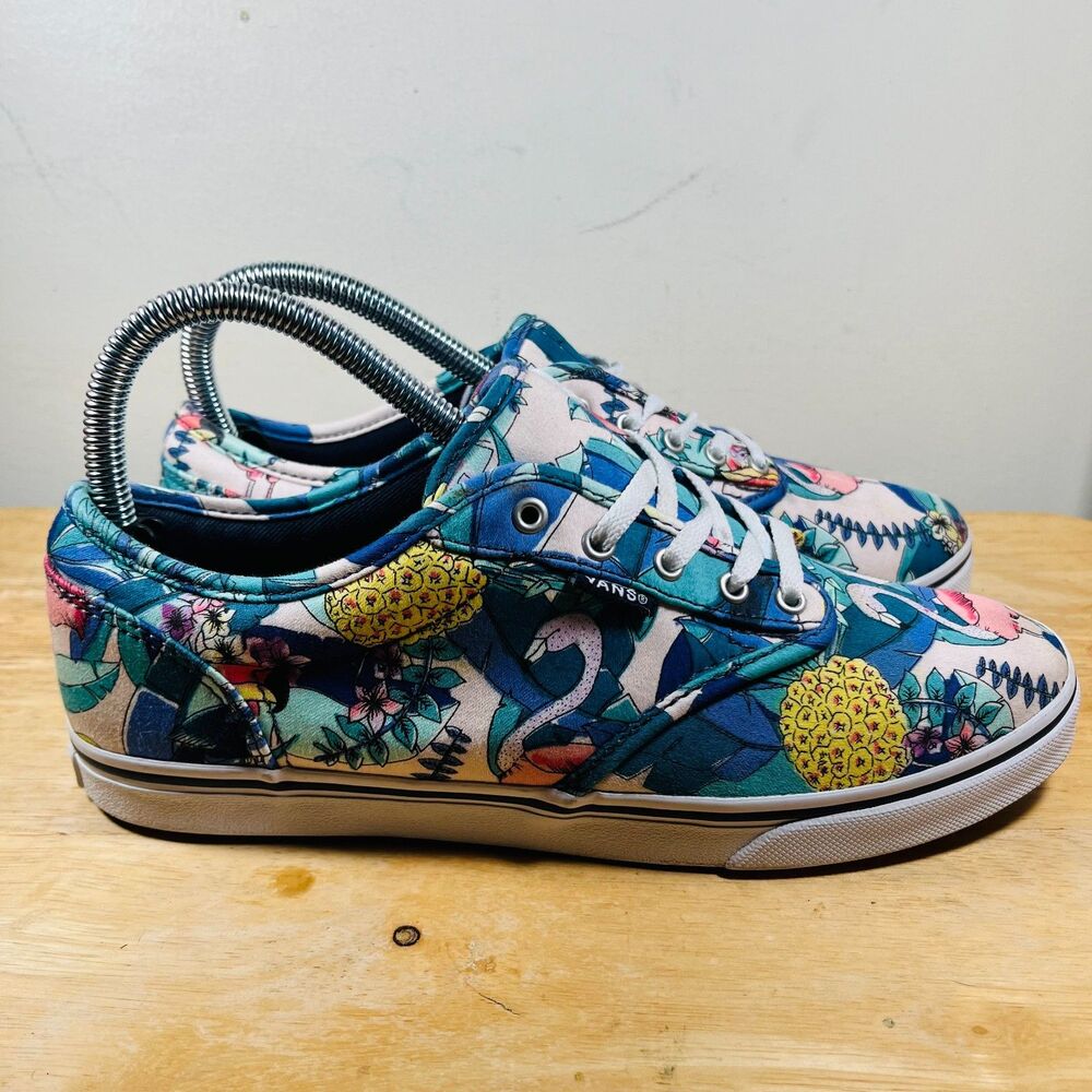 Vans Womens Shoes Floral Low Top Multicolor Print Canvas Skate‎ Sneakers Size 7